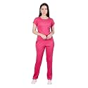 CHKOKKO Women Casual Summer Track Suit T-Shirt Shorts Trackpant Co-ord Set HotPink M