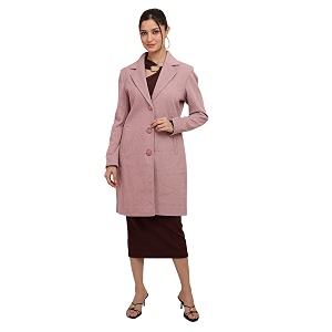 CHKOKKO Women Chic Winter Coat Single Breasted