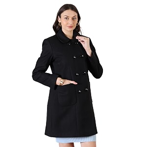 CHKOKKO Women Classic Long Winter Coat Double