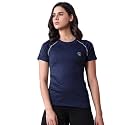 CHKOKKO Women’s Compression Gym T-Shirt for Running, Workout, Training, Sports &amp; Activewear | Quick Dry Breathable Stretch Fabric | Body Fit Half Sleeve Athletic Sports Tee for Women