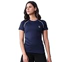 CHKOKKO Women’s Compression Gym T-Shirt for Running, Workout, Training, Sports & Activewear | Quick Dry Breathable Stretch Fabric | Body Fit Half Sleeve Athletic Sports Tee for Women