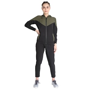 chkokko women sports zipper running winter track suit set