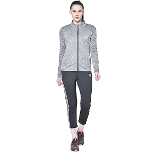 chkokko women sports zipper running winter track suit