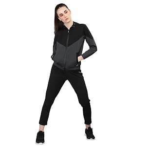 chkokko women sports zipper running winter track suit set