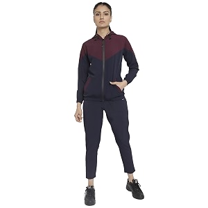 chkokko women sports zipper running winter track suit set