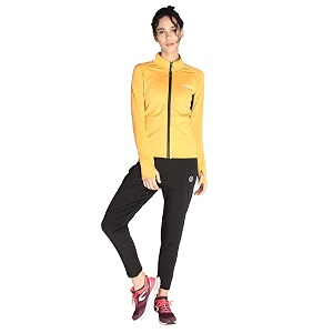 chkokko women sports zipper running winter track suit set