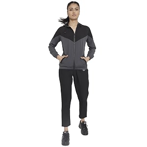 chkokko women sports zipper running winter track suit set