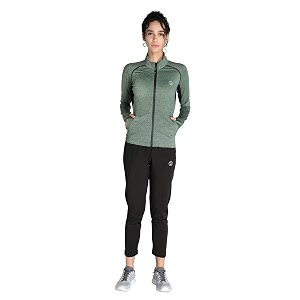 chkokko women sports zipper running winter track suit
