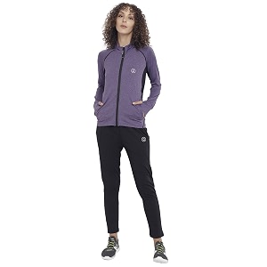 chkokko women sports zipper running winter track suit set