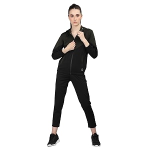 chkokko women sports zipper running winter track suit set