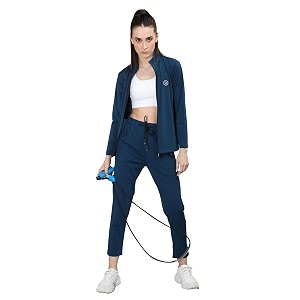 chkokko women sports zipper running winter track suit