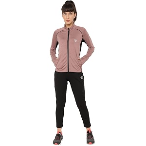 chkokko women sports zipper running winter track suit set