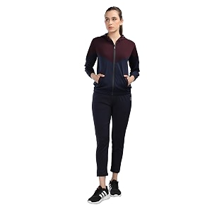 chkokko women sports zipper running winter track suit set