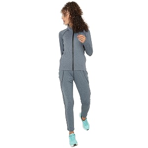 chkokko women sports zipper running winter track suit