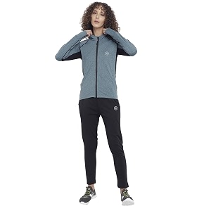 chkokko women sports zipper running winter track suit