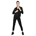 CHKOKKO Women Sports Zipper Running Winter Track Suit Set