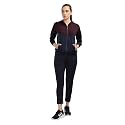 CHKOKKO Women Sports Zipper Running Winter Track Suit Set