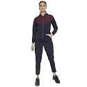 CHKOKKO Women Sports Zipper Running Winter Track Suit Set