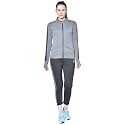 CHKOKKO Women Sports Zipper Running Winter Track Suit Set