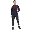 CHKOKKO Women Sports Zipper Running Winter Track Suit Set