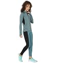 CHKOKKO Women Sports Zipper Running Winter Track Suit Set