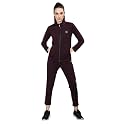CHKOKKO Women Sports Zipper Running Winter Track Suit