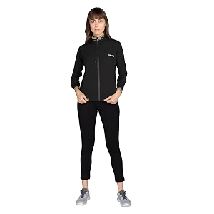 chkokko women polyester sports zipper stylish standard length jacket