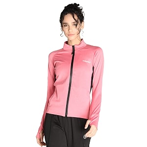 chkokko women polyester sports zipper stylish standard length jacket