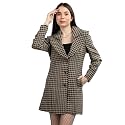CHKOKKO Women Polyester Stylish Winter Wear Single Breasted Standard Length Coat