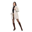 CHKOKKO Women Polyester Stylish Winter Wear Single Breasted Standard Length Coat