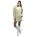 CHKOKKO Women Polyester Stylish Winter Wear Single Breasted Standard Length Coat