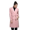 CHKOKKO Women Polyester Stylish Winter Wear Single Breasted Standard Length Coat
