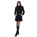 CHKOKKO Women Polyester Stylish Winter Wear Single Breasted Standard Length Coat