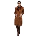CHKOKKO Women Polyester Stylish Winter Wear Single Breasted Standard Length Coat