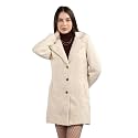 CHKOKKO Women Polyester Stylish Winter Wear Single Breasted Standard Length Coat