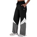 CHKOKKO Women’s Nylon Track Pants with Colorblock Design | Lightweight Breathable Sports Pant | Relaxed Fit Activewear for Workout, Training &amp; Everyday Comfort