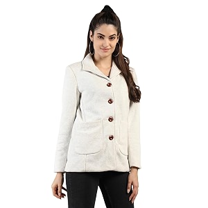 chkokko winter wear single breasted stylish coat blazer for women