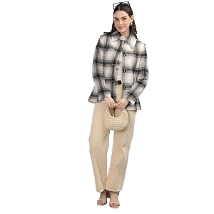 chkokko winter wear single breasted stylish coat blazer for women