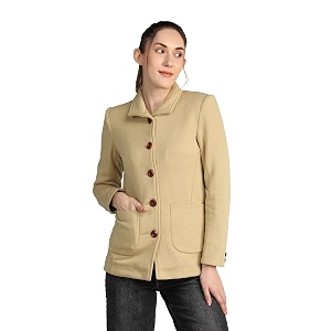 chkokko winter wear single breasted stylish coat blazer for women