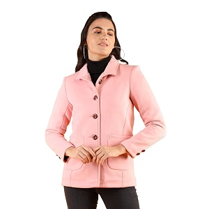 chkokko winter wear single breasted stylish coat blazer for women