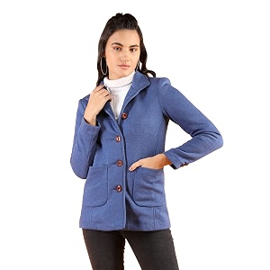 chkokko winter wear single breasted stylish coat blazer for women