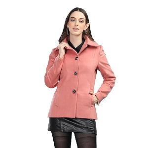 chkokko polycotton winter wear single breasted stylish short coat blazers for women