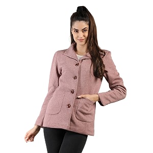 chkokko winter wear single breasted stylish coat blazer for women