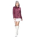 CHKOKKO Polycotton Winter Wear Single Breasted Stylish Short Coat Blazers For Women