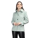 CHKOKKO Polycotton Winter Wear Single Breasted Stylish Short Coat Blazers For Women