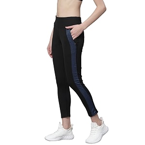 chkokko women high rise yoga track pants stretchable sports tights