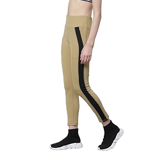 chkokko women high rise yoga track pants stretchable sports tights