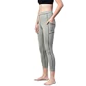 CHKOKKO Women's Stretch Fit High Rise Yoga Track Pants Stretchable Gym Legging Tights with Pocket