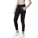 CHKOKKO Women High Rise Yoga Track Pants Stretchable Sports Tights