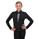 ChloeNoel Figure Skating Solid Polar Fleece Fitted Jacket by Polartec J11
